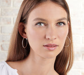 Silver Style x Jennifer Coffey Essentials 1.5" Hoops, Sterling Silver